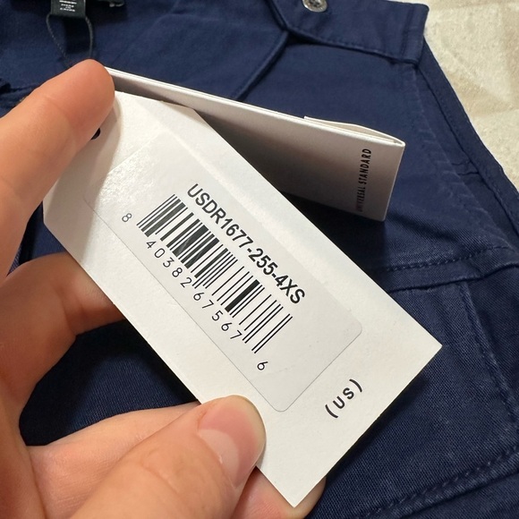 Universal standard denim sleeveless collared button down belted midi dress - Picture 3 of 3